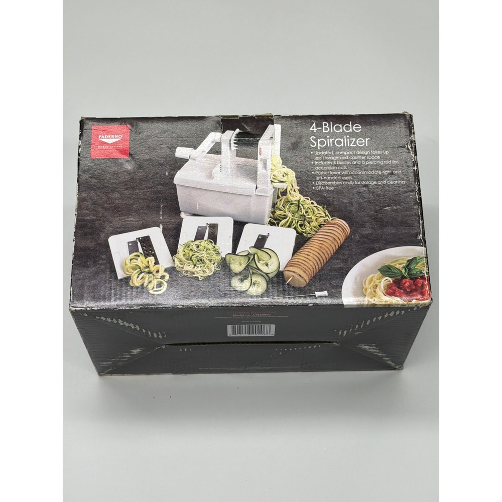 Paderno World Cuisine 4‎ Blade Spiralizer Vegetable Slicer